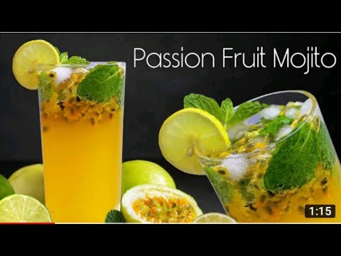 How To Make Passion Fruit Mojito | Mojito Mocktail #trending