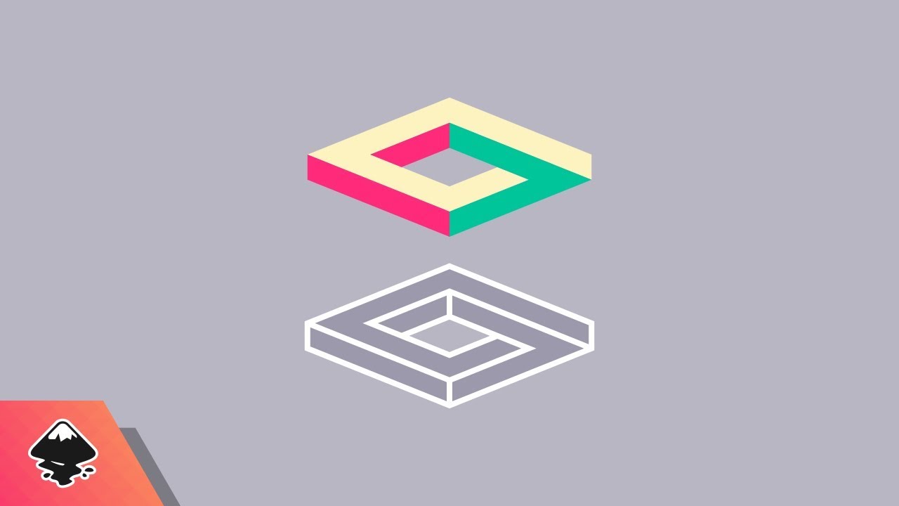 Inkscape Beginner Tutorial: Impossible Square Icon