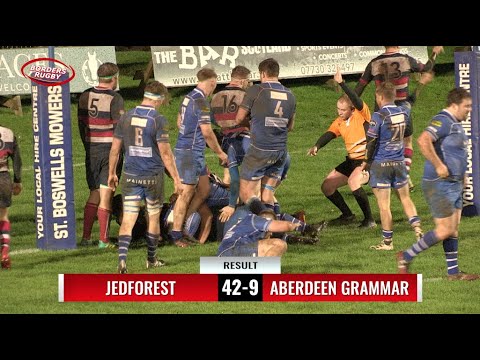 RUGBY REPORT & ACTION: JEDFOREST 42-9 ABERDEEN GRAMMAR - PREMIERSHIP 11.12.21