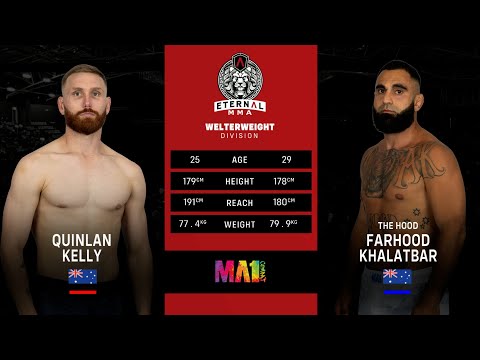 Eternal MMA 96: Quinlan Kelly VS Farhood Khalatbar | FULL FIGHT