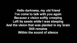 HELLO DARKNESS MY OLD FRIEND LYRICS VERSION 2017