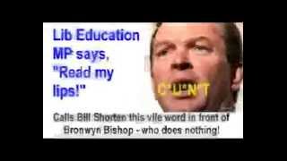 Christophe Pyne swears at Bill Shorten (AMPLIFIED CLEAR VERSION)