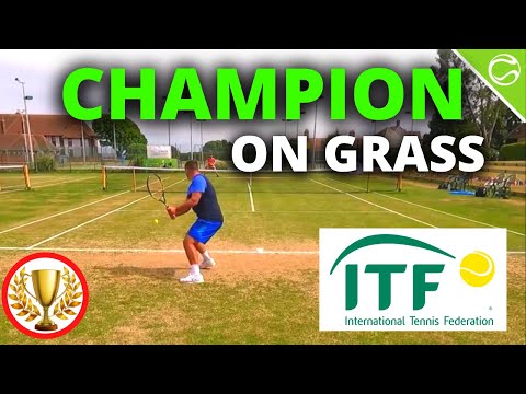 Champion on Grass - My 2nd ITF Title - Court Level Tennis Match