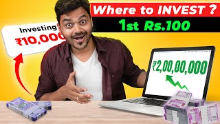 How to invest your First Rs.100 in Share Market? 🤯Live Investing for Beginners - INDEX FUND | TS