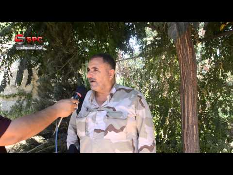 لقاء مع قائد المجلس العسكري في حماة العميد أحمد بري على جبهة مطار حماة