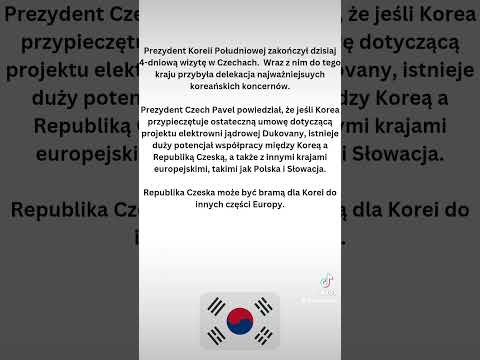 Koreański koncern #KHNP zdobył zlecenie ma budowe nowego  reaktora jądrowego w #Czechy