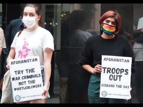 Australian war crimes in Afghanistan protest