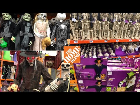 Home Depot Halloween 2022 official video + lots of animatronics stocked (no commentary)