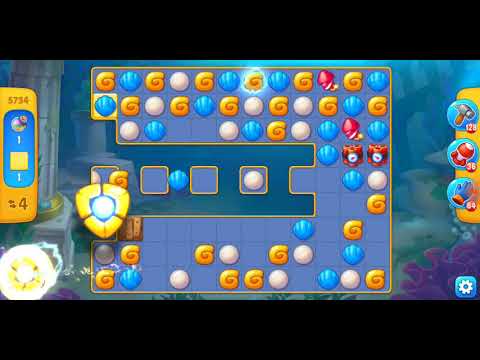 Fishdom. 5734 level no boosters and diamonds. 13 moves