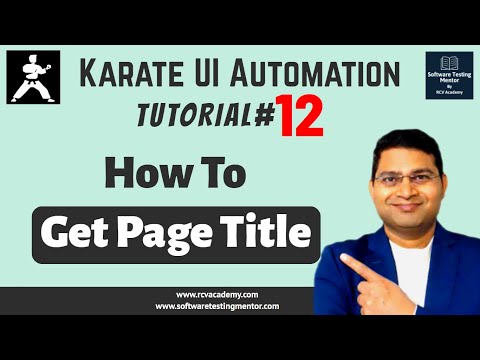 Karate UI Automation Tutorial 1 Introduction to Karate Tool Setup
