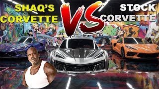 The Wildest Corvette Build Ever: Shaq's 20 inch Stretch Vs Factory Stock Corvette