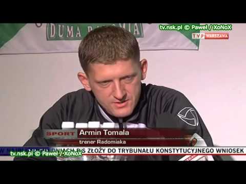 tv.nsk.pl 2012-08-20 Radomiak Radom - Wisła Płock 3-1 (2-1) bramki konferencja