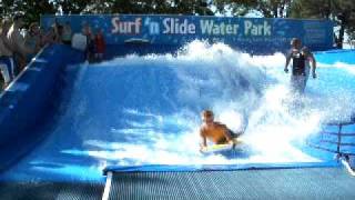 preview picture of video 'Flowrider bodyboarding moses lake'