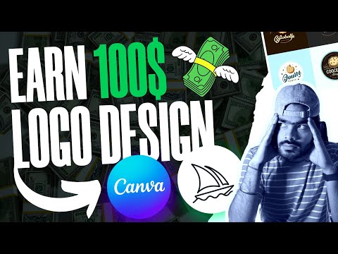 How to Make Money with Canva 2024 Design a Logo and Earn 100 with Canva Midjourney Tutorial