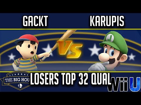 The Big House 8  LOSERS TOP 32 QUAL -  Gackt (Ness) vs  Karupis (Luigi)