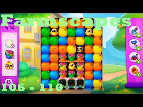 Farmscapes Level 106 - 110 HD Gameplay Walkthrough |  3 - match game | android | ios | pc | app