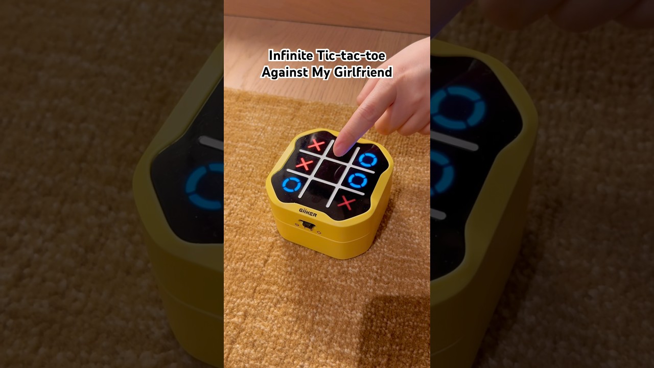 Infinite Tic-tac-toe Against my Girlfriend | Couple Game | Giiker | Board Game