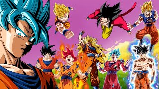 All of Gokus Transformations