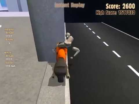 Turbo Dismount replay: 879 200 points on Chicken! #turbodismount