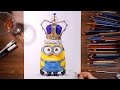 Minions : King Bob - Speed drawing | drawholic