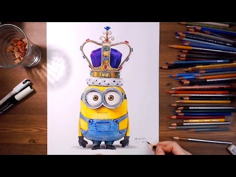 Minions : King Bob - Speed drawing | drawholic