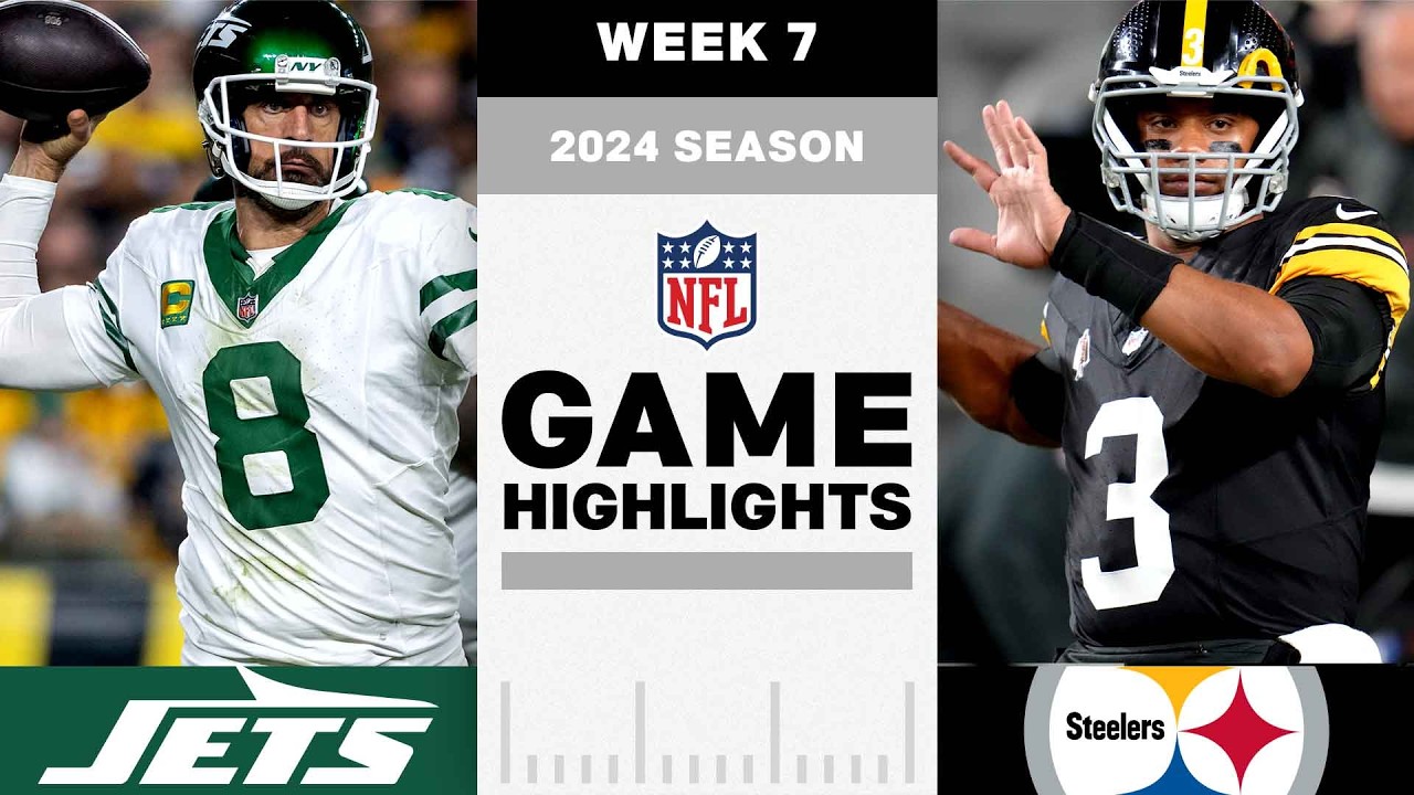 New York Jets vs. Pittsburgh Steelers Game Highlights | NFL 2024 Season Week 7