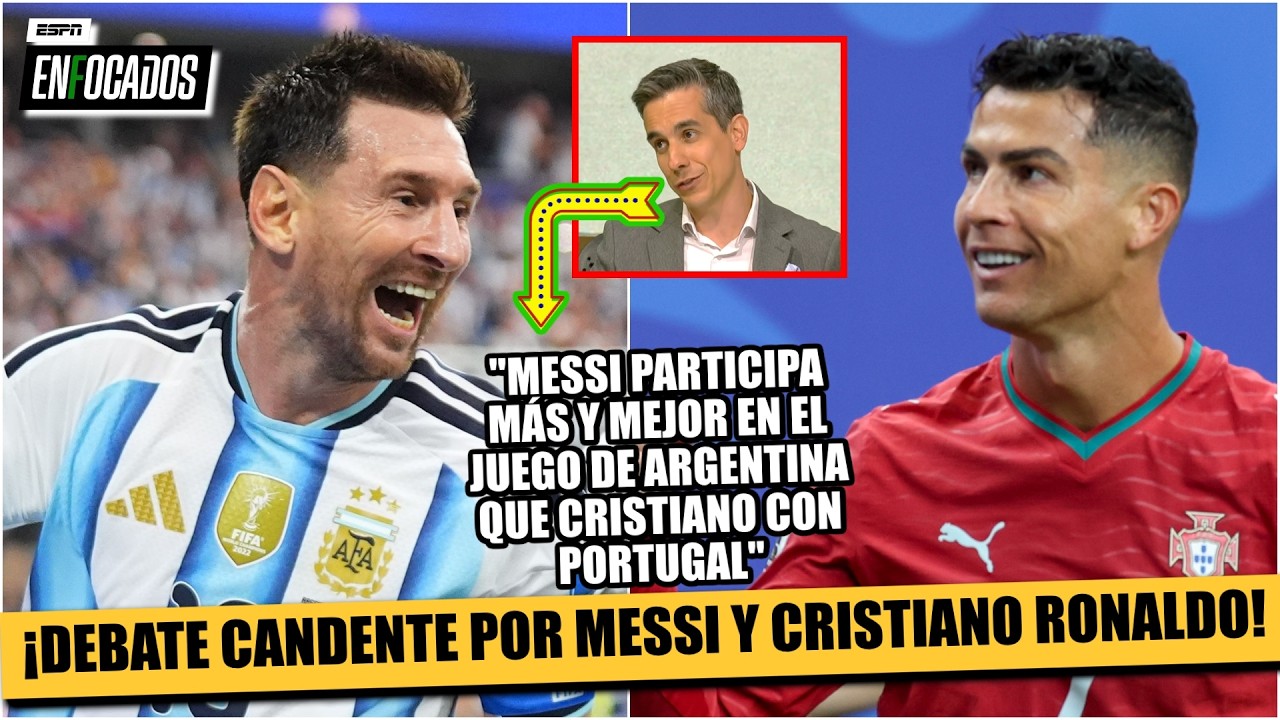 ¡SE DIVIDE LA MESA! CRISTIANO RONALDO y MESSI: ¿Quién tiene mejor compañía en cancha? | Enfocados