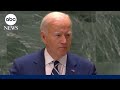 LIVE: President Biden delivers farewell speech to world leaders at UN General Assembly