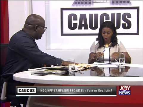NDC/NPP Campaign Promises - Joint Caucus on Joy News (26-8-16)