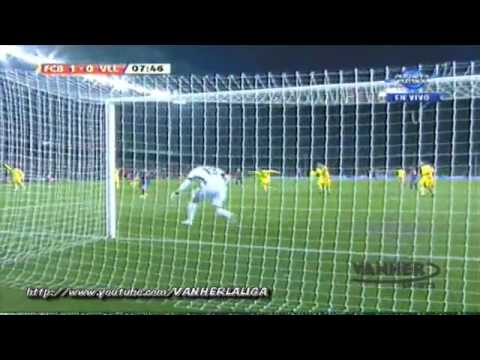 [LA LIGA] Barcelona 1-1 Villarreal HIGHLIGHTS - Pedro - Fuster - 2-1-2009