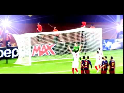 Ever Banega - Free Kick (Barcelona - Sevilla FC) Fantastic Goal
