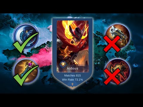 THIS BROKEN ALDOUS BUILD WILL MAKE YOU UNSTOPPABLE | ALDOUS TOP 1 GLOBAL BEST BUILD TUTORIAL | MLBB