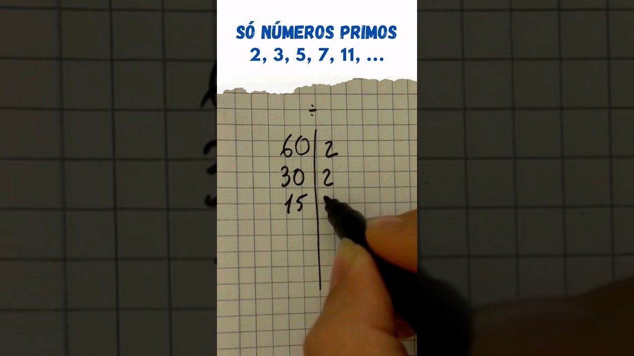Como se faz a decomposição em fatores primos #shorts #matemática #dicas #português
