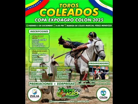 TOROS COLEADOS  COPA EXPOAGRO COLÓN 2025