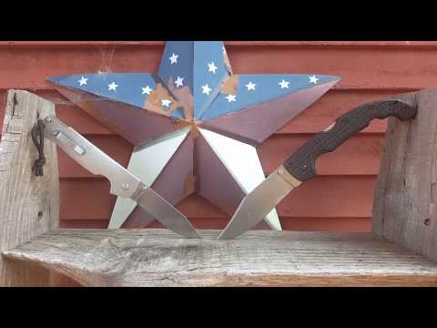 Cold Steel XL Voyager VS Cold Steel Pocket Bushman knife review