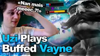 BRAUM GIGACHAD - Pandore Reacts 'Uzi : Vayne Buffed is UNSTOPPABLE! *INSANE PENTAKILL*'