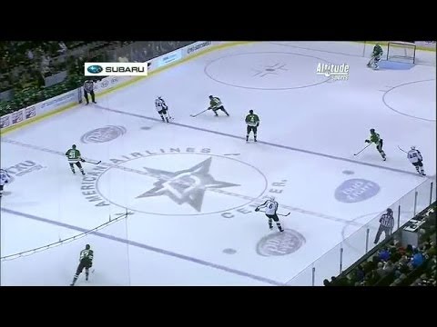 Paul Stastny faked out by Lindy Ruff whistle