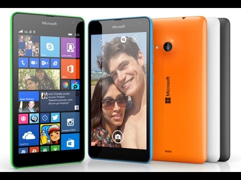 Обзор Microsoft Lumia 535 Dual (cyan)