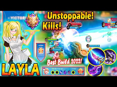 Unstoppable Critical Damage Layla - High Damage Layla Build 2022 ~ Layla The Best mm in mlbb