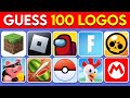 Guess the Game Logo in 3 Seconds | 100 Famous Logos | Logo Quiz 2024