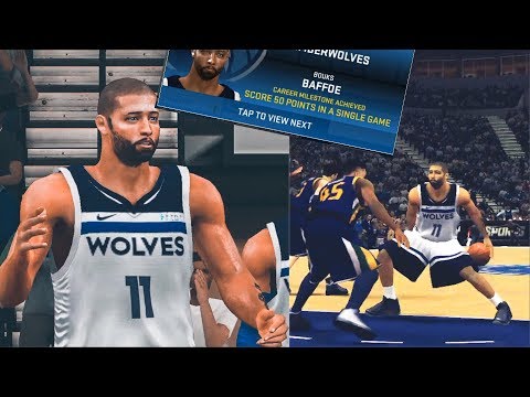 NBA 2K19 IOS/ANDROID My Career EP 13 - Finally Starting! 58 Pts Timberwolves Scoring Record!!