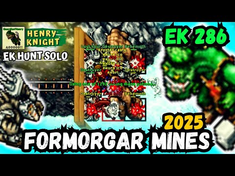 TIBIA: EK 286 HUNT SOLO (FORMORGAR MINES) #225