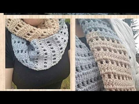 Quick and easy crochet infinity scarf