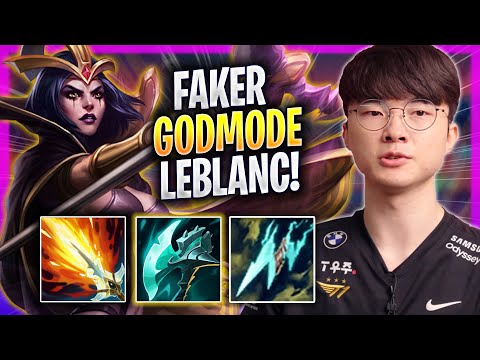 FAKER LITERALLY GOD MODE WITH LEBLANC! - T1 Faker Plays Leblanc MID vs Annie! | Season 2023