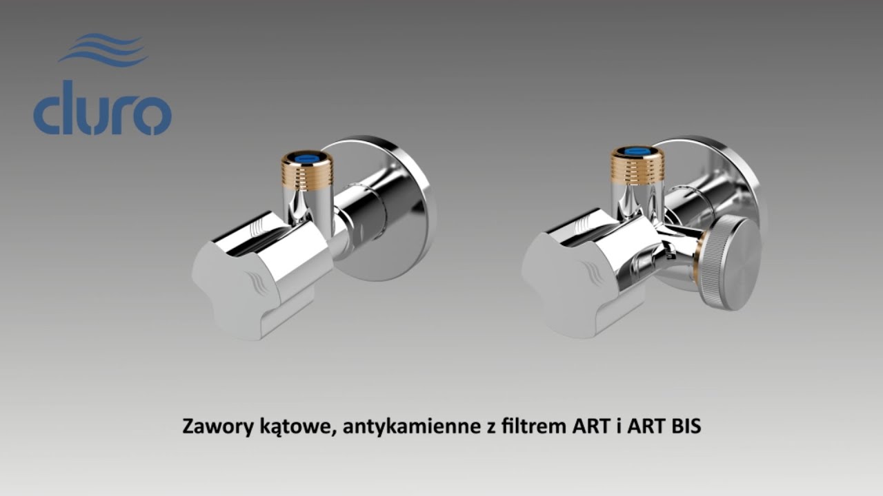 Duro ART i ART BIS zawory kątowe, antykamienne z filtrem