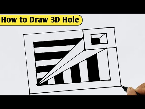 Very Easy!! How to Draw 3D Hole–3D Trick Art on Paper