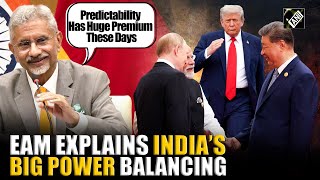 How is India balancing multiple ties with US-China-Russia? watch! EAM Jaishankar’s response