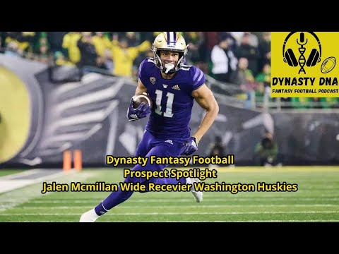 Dynasty Fantasy Football Prospect Spotlight Jalen Mcmillan Post Film Evaluation thumbnail