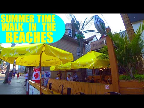 Summer Time Walk In Toronto's Beaches Neighbourhood