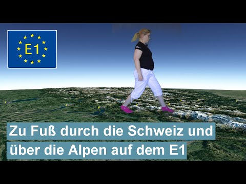 Zu Fuß durch die Schweiz und über die Alpen auf dem E1 - Planung